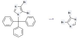 1H-Imidazole,4,5-dibromo-1-(triphenylmethyl)-  is used to produce 4,5-Dibromo-1H-imidazole.